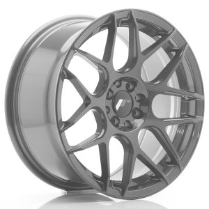 JR-Wheels JR18 Wheels 19 Inch 8.5J ET20-45 Custom PCD Flow Form Silver Machined Face