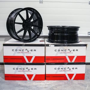 Concaver CVR4 Wheels 20 Inch 8.5J ET25 5x112 Platinum Black