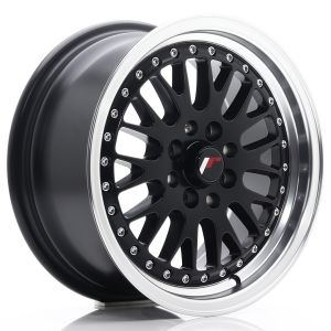 JR-Wheels JR10 SECOND CHANCE Wheels 15 Inch 7J ET30 4x100,4x108 Flat Black Machined Lip